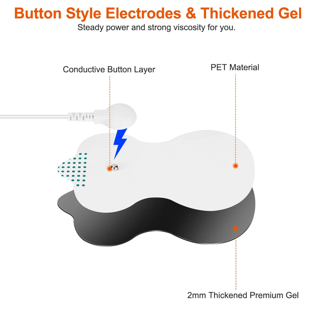 PulseRelief Pro™ — Dual-Channel EMS/TENS Muscle Stimulator, 8 Electrode Pads